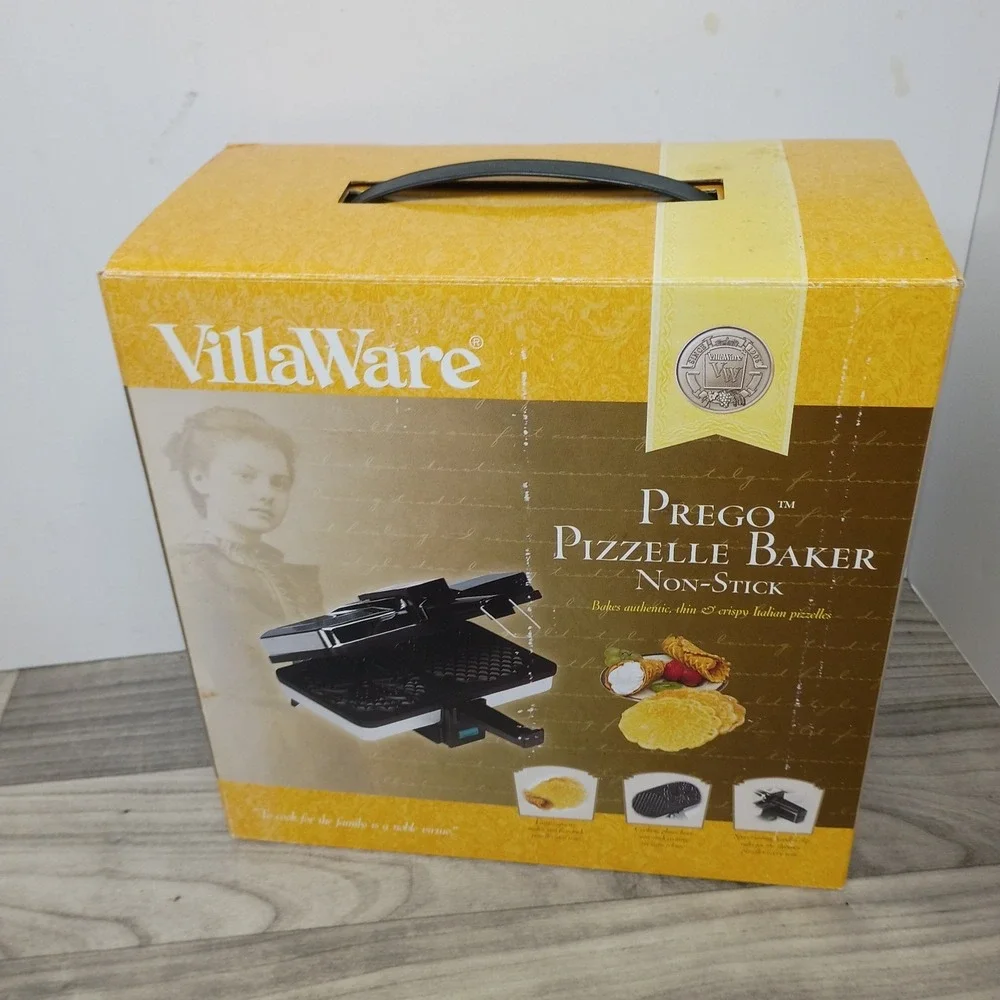 VillaWare Prego Pizzelle Baker Series 2 Maker 3600-NS Italian Cookies